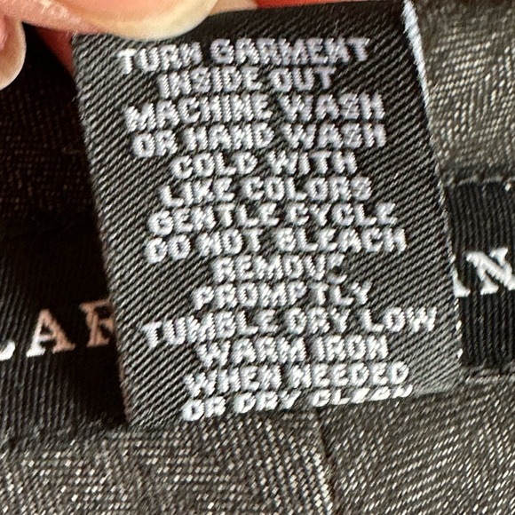 Larry Levine Gray Silver Wide Straight Leg Business attire With Pockets SZ 14 - Picture 9 of 14